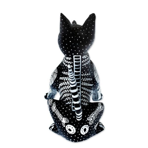 Alternate image for Fair Trade Day of the Dead Wood Alebrije Xolo Dog Figurine Xolo Dog