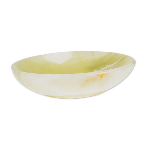 Alternate image for Oval Natural Green Onyx Snack Plate Hand-Carved in Mexico Earthy Harmony
