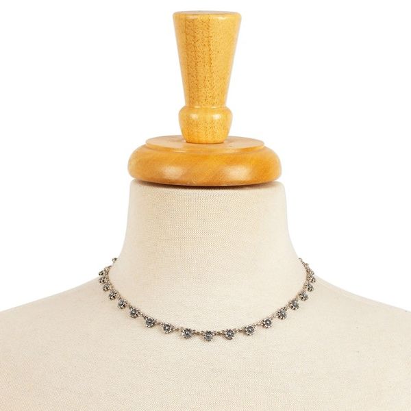 Alternate image for Polished and Oxidized Sterling Silver Spring Link Necklace Wild Petals