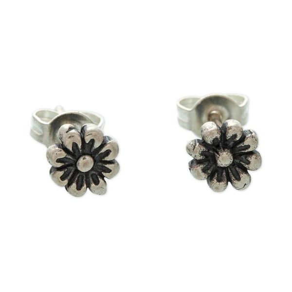 Alternate image for 3-Piece Nature-Themed Sterling Silver Stud Earrings Set Bucklers of Nature