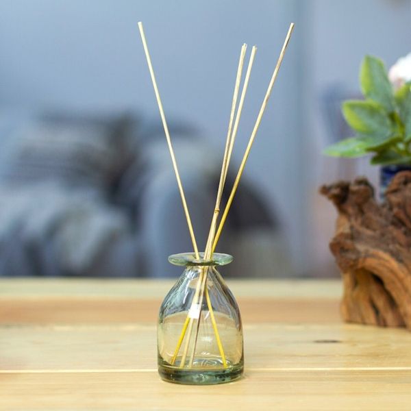 Alternate image for Eco-Friendly Handblown Recycled Glass Incense Holder Soothing Vibes