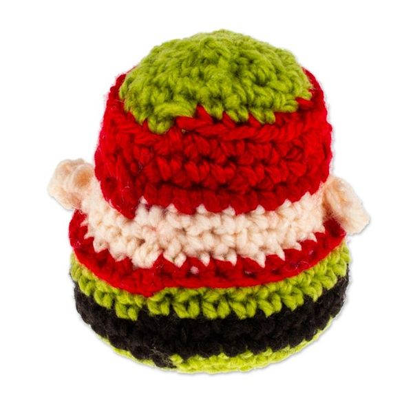Alternate image for Whimsical Elf-Themed Crocheted Christmas Decorative Accent Cute Elf