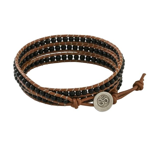 Alternate image for Onyx Beaded Wrap Bracelet from Thailand Calm Touch