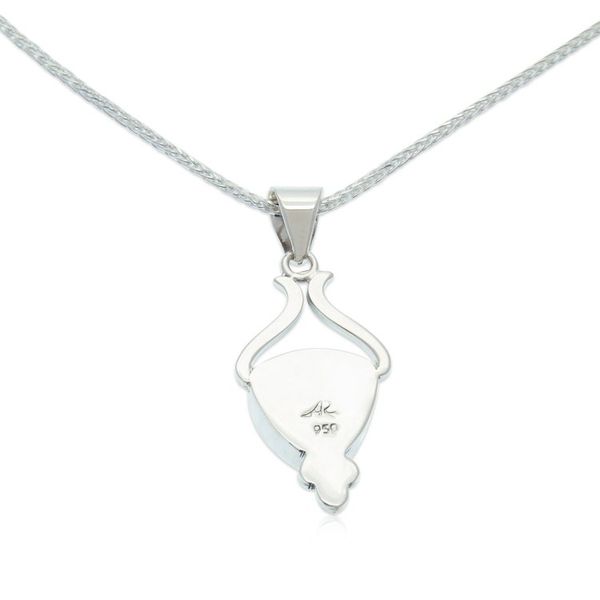 Alternate image for High-Polished Natural Turquoise Pendant Necklace from Mexico Serene Realm