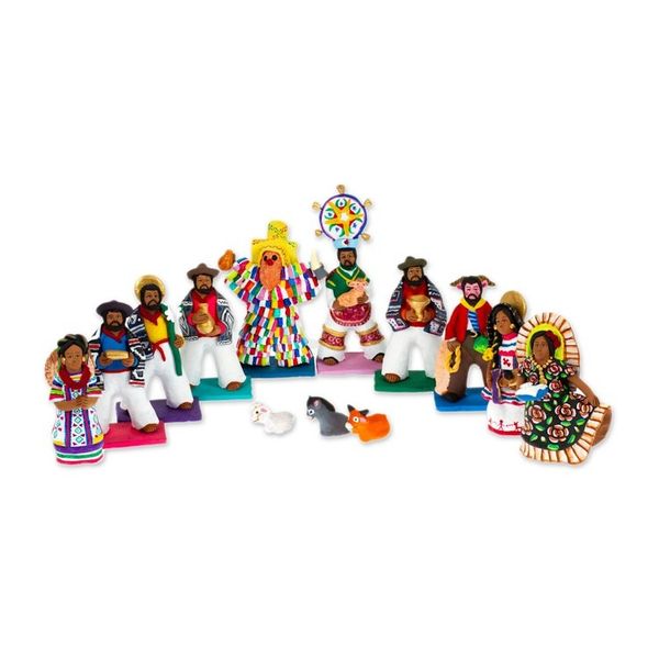 Alternate image for 13-Piece Sculpture Set of Mexican Guelaguetza Festival Guelaguetza Festival