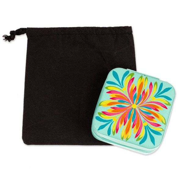 Alternate image for Spring-Themed Aloe Faux Leather Jewelry Box Made in Mexico Aloe Spring