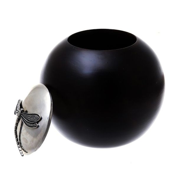 Alternate image for Wood and Pewter Dragonfly Decorative Jar 5 in. The Dragonfly