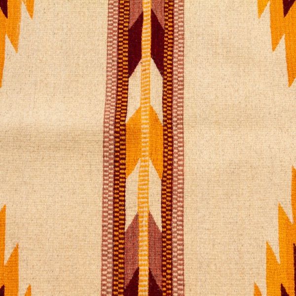 Alternate image for Natural Dye Zapotec 2.5x5 Wool Rug with Geometric Details Desert Dreams