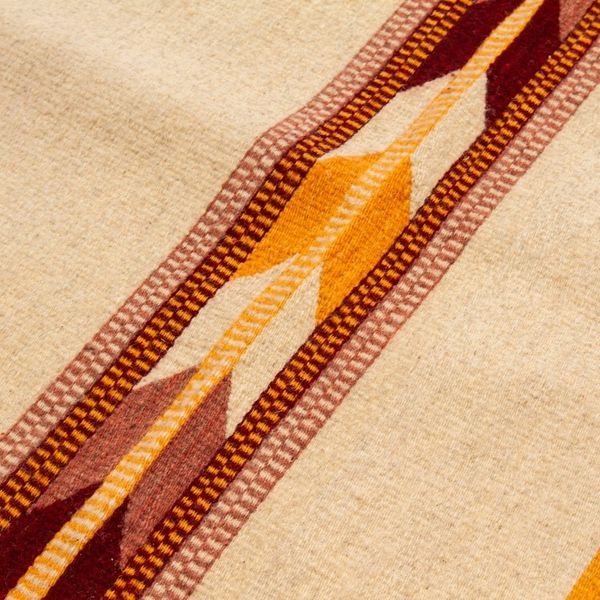 Alternate image for Natural Dye Zapotec 2.5x5 Wool Rug with Geometric Details Desert Dreams