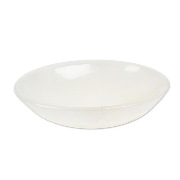 Alternate image for Modern Hand-Carved Oval White Onyx Snack Plate from Mexico Earthy Heaven
