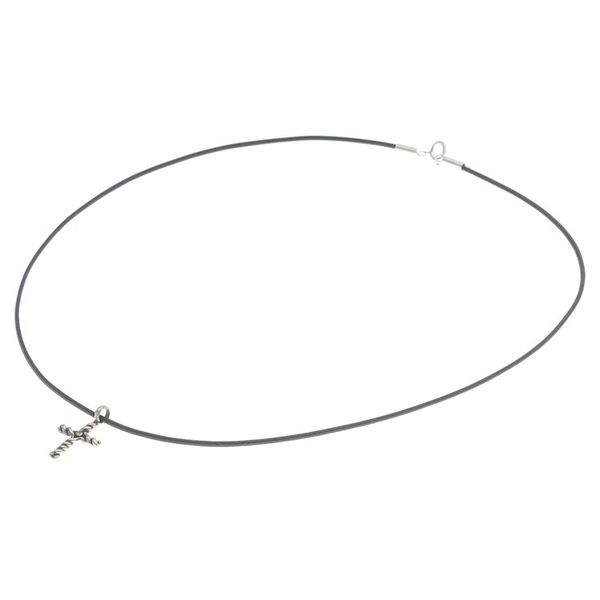 Alternate image for Artisan Crafted Thai Sterling Silver Cross Necklace with CZ Beacon Cross