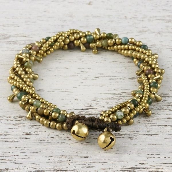 Alternate image for Agate Beaded Torsade Bracelet from Thailand Happy Trip