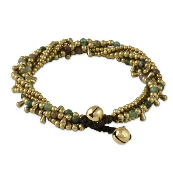Alternate image for Agate Beaded Torsade Bracelet from Thailand Happy Trip