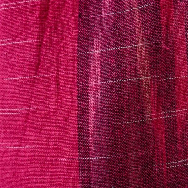 Alternate image for Fuchsia and Cerise Color Block 100 Cotton Shoulder Bag Passionate for Pink