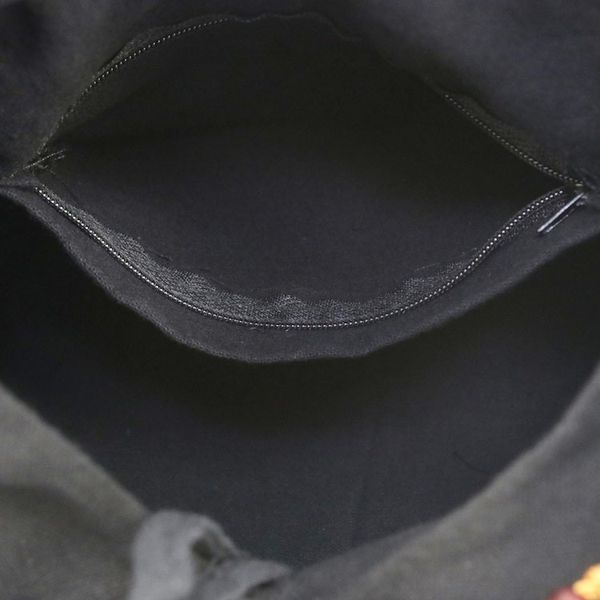 Alternate image for Pink and Black Boho-Chic Cotton Shoulder Bag from Thailand Thai Brilliance