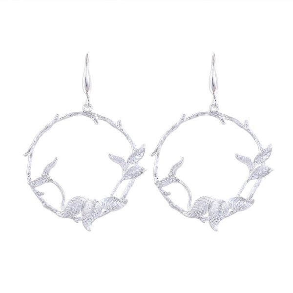 Alternate image for Nature-Inspired Sterling Silver Dangle Earrings Natures Rings