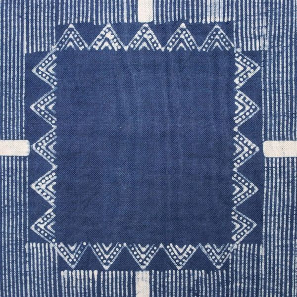 Alternate image for Batik Cotton Sham in Indigo from Thailand Energetic Stripes