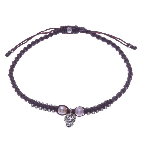 Alternate image for Cultured Pearl and Karen Silver Fish Anklet Summer Getaway