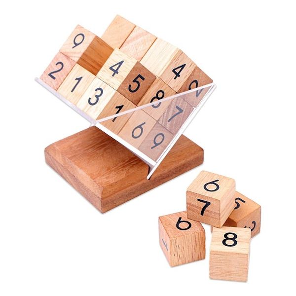 Alternate image for Hand Made Raintree Wood Sudoku Game from Thailand Sudoku Fun