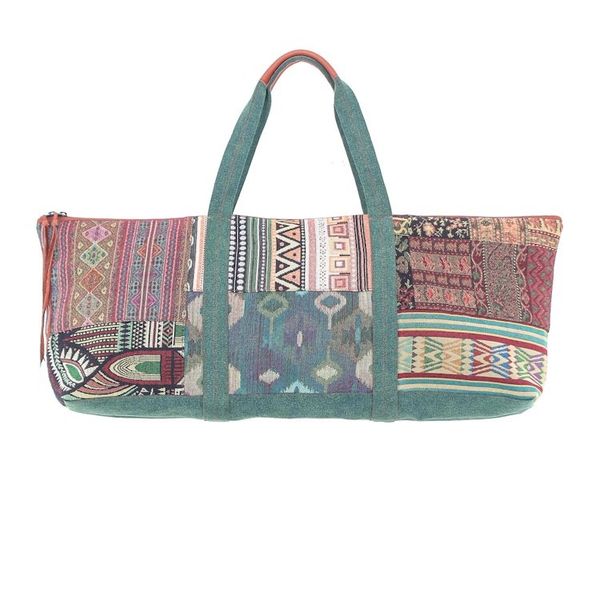 Alternate image for Leather Accented Cotton Blend Yoga Mat Bag Nature Fit