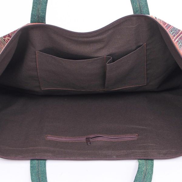Alternate image for Leather Accented Cotton Blend Yoga Mat Bag Nature Fit