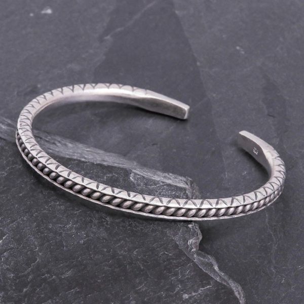 Alternate image for Hill Tribe Style Sterling Silver Cuff Bracelet Hill Tribe Trail