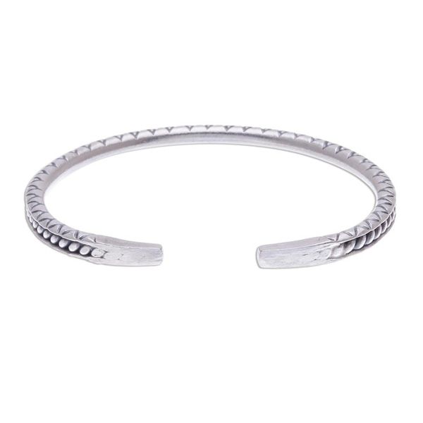 Alternate image for Hill Tribe Style Sterling Silver Cuff Bracelet Hill Tribe Trail