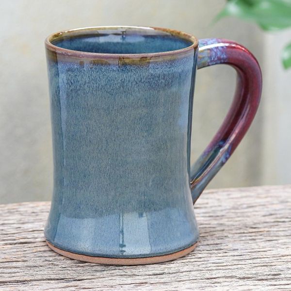 Alternate image for Thai Blue and Red Ceramic Mug Refreshed