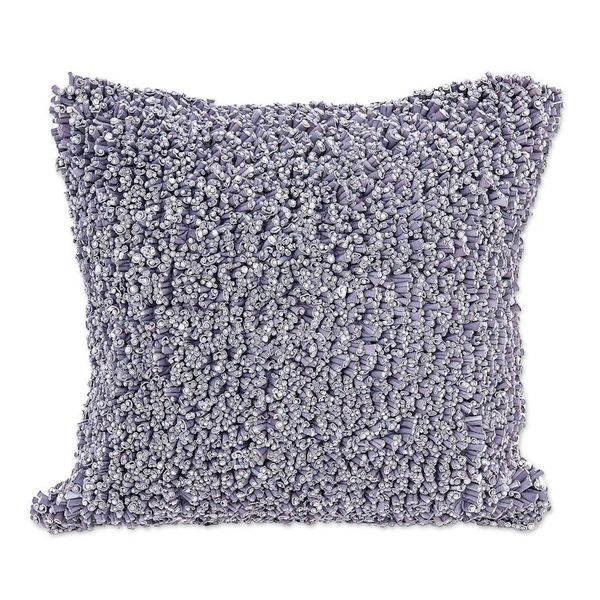 Alternate image for Eco-Friendly Cotton Cushion Cover from Thailand Popcorn in Grey
