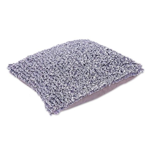 Alternate image for Eco-Friendly Cotton Cushion Cover from Thailand Popcorn in Grey