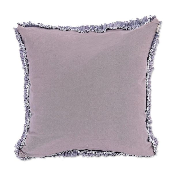 Alternate image for Eco-Friendly Cotton Cushion Cover from Thailand Popcorn in Grey
