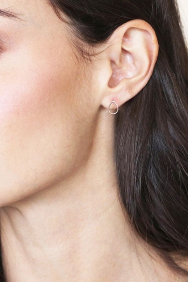 Alternate image for Artisan Crafted Sterling Silver Stud Earrings Set of 3 Subtle Charm
