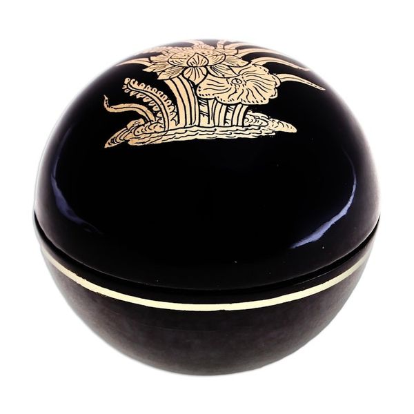 Alternate image for Lacquerware Mango Wood Box from Thailand Lotus Grove