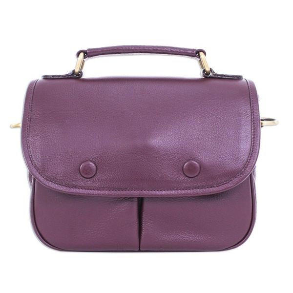 Alternate image for Hand Made Maroon Leather Sling Bag Vineyard Vacation