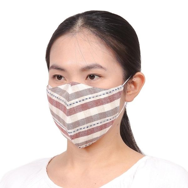 Alternate image for Cotton Handcrafted Thai Face Masks Set of 4--2 L 2 SM Weekend Casual