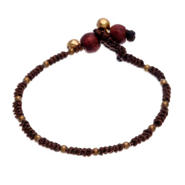Alternate image for Jasper and Agate Beaded Macrame Bracelets Set of 5 Amazing Holiday