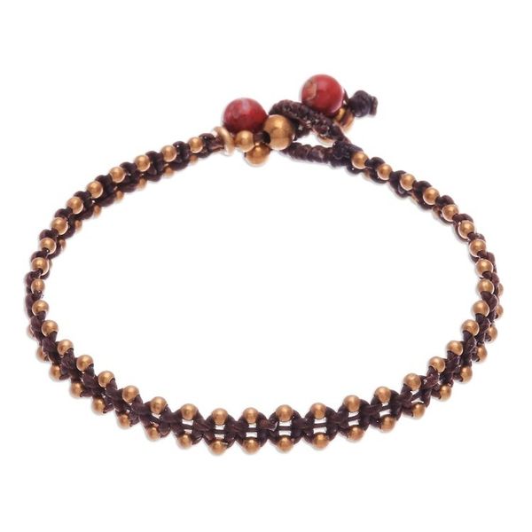 Alternate image for Jasper and Agate Beaded Macrame Bracelets Set of 5 Amazing Holiday