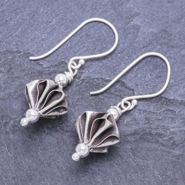 Alternate image for Artisan Crafted Karen Silver Dangle Earrings Spin City
