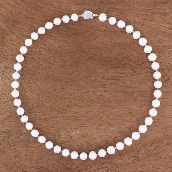 Alternate image for Cultured Freshwater Pearl and Amethyst Beaded Necklace Sea Catch in Purple