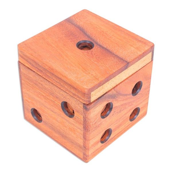 Alternate image for Hand Made Raintree Wood Puzzle Game Cubed