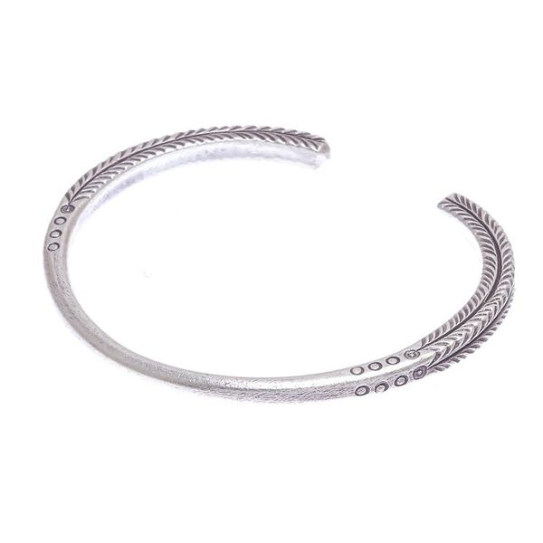 Alternate image for Hand Made Sterling Silver Leaf-Themed Cuff Bracelet Leaf Life