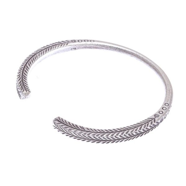 Alternate image for Hand Made Sterling Silver Leaf-Themed Cuff Bracelet Leaf Life