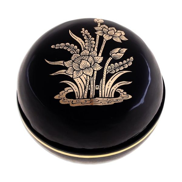 Alternate image for Lacquerware Mango Wood Box with Gold Foil Lotus Luck