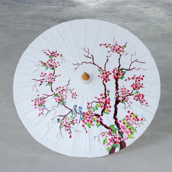 Alternate image for Hand-Painted Cotton Tree-Motif Parasol Blossom Season