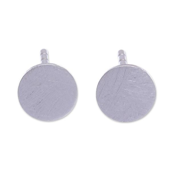 Alternate image for Hand Crafted Sterling Silver Stud Earrings Set of 3 Together At Last