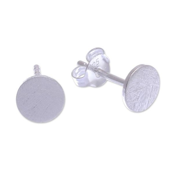 Alternate image for Hand Crafted Sterling Silver Stud Earrings Set of 3 Together At Last