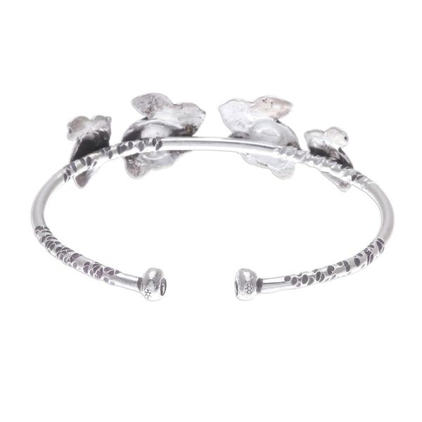 Alternate image for Rabbit Themed 950 Silver Cuff Bracelet Rabbit Family