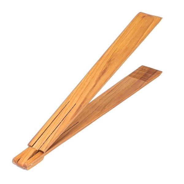 Alternate image for Hand Crafted Teak Wood Tongs from Thailand Amiable Host