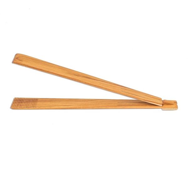 Alternate image for Hand Crafted Teak Wood Tongs from Thailand Amiable Host