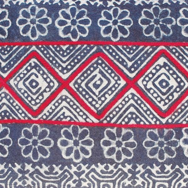 Alternate image for Thai Batik Block Print Shoulder Bag in Indigo Hmong Block